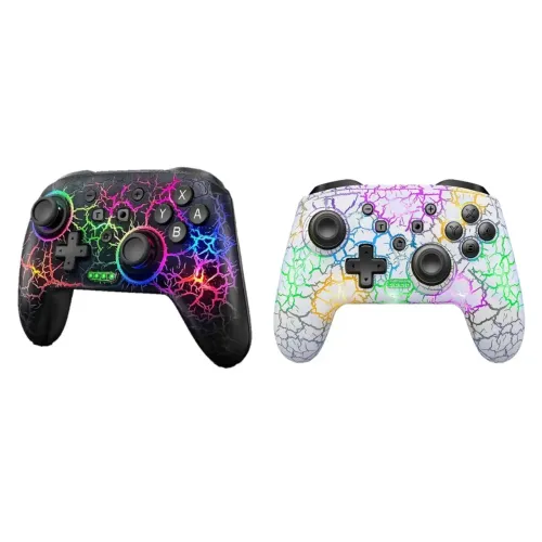 Controle Gaming RGB sem fio multiplataforma