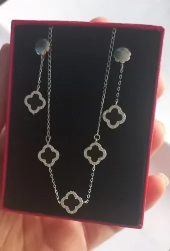 Conjunto novo de prata 925 (VALOR PROMOCIONAL PRA HOJE)