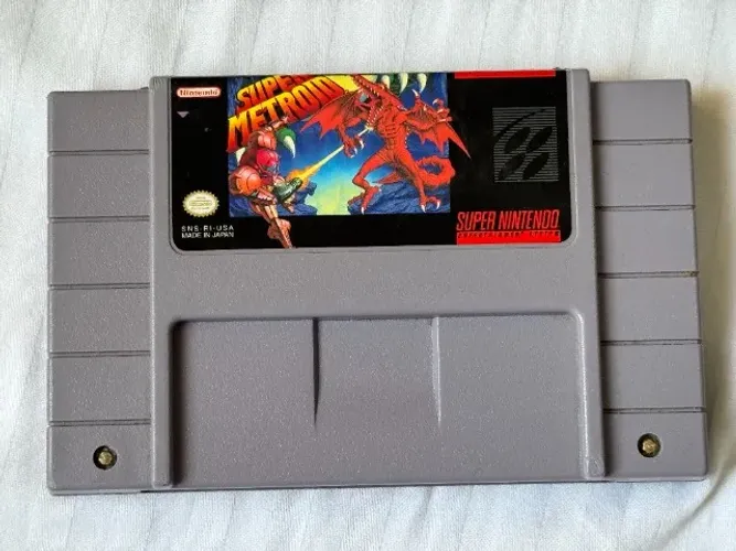 super metroid snes original super nintendo fita cartucho