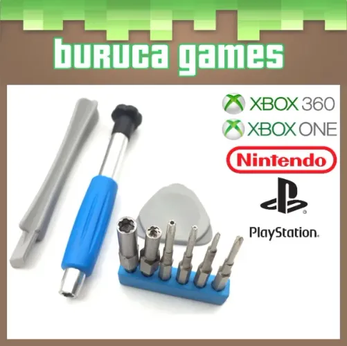 Kit de ferramentas para reparo de aparelhos de vídeo games