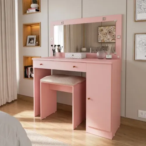 Penteadeira Camarim com Led 2G 1P (ñ acompanha o banco) DIVIDIMOS EM ATÉ 10X SEM JUROS