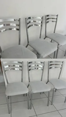 3 Cadeiras inox  250