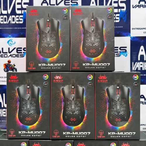 Mouse gamer 7200DPI RGB Comeia Alta Qualidade e Precisão