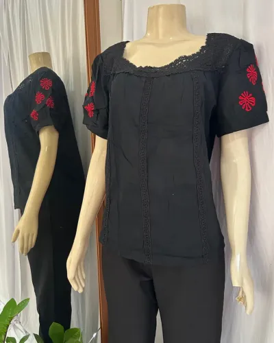Blusas sociais - bordada 