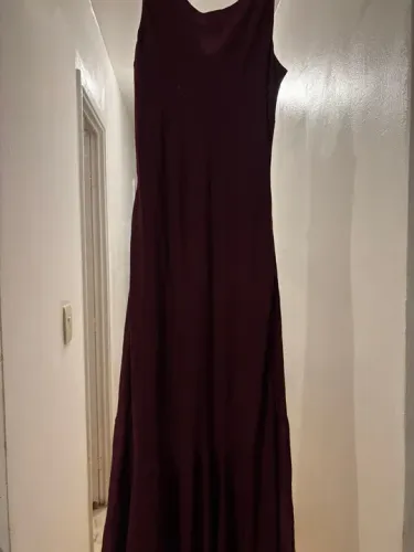Vestido Longo de Festa Bordô