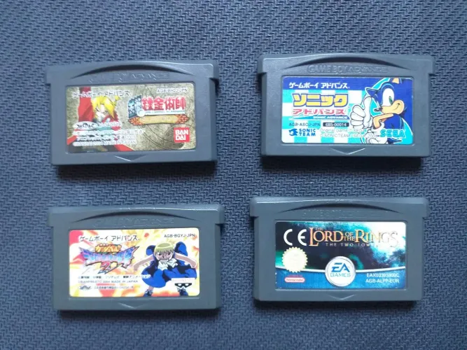 4 jogos originais para GBA