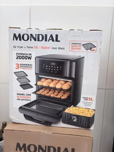 Air Fryer Forno 12l Afon-12l-gi 2000w Digital Mondial