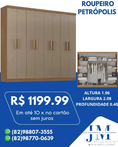 MEGA PROMOÇÃO DE GUARDA ROUPA CASAL 