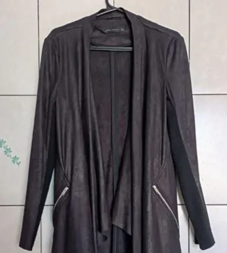 Casaco sobretudo Zara feminino preto tamanho p