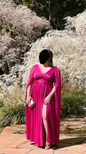 Vestido Madrinha Rosa Fúcsia 