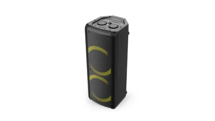  Caixa De Som Bluetooth PulseBox SP504 600W RMS LED RGB BT/AUX/USB/MIC1/MIC2/SD - WZetta