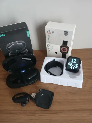 Combo fone Bluetooth 5.0 mais SmartWatch