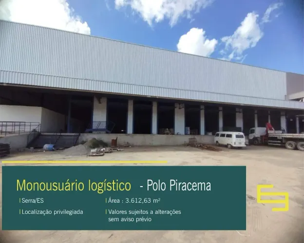 Galpão para alugar na cidade de SERRA - ES