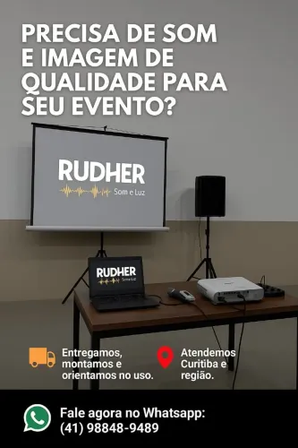 Som e Imagem para evento corporativo 
