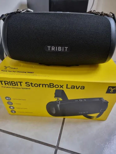 Caixa de Som Tribit StormBox Lava - Som Potente e Portátil!