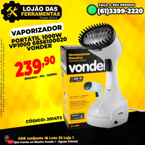 Vaporizador Portátil 1000w VP1000 6856100020 Vonder