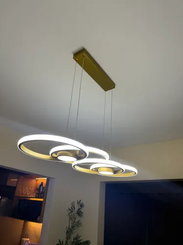 Luminária pendente anéis