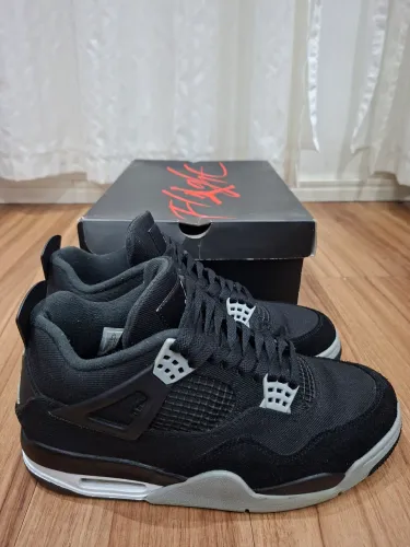 Air Jordan 4 Black Canvas Original Nike