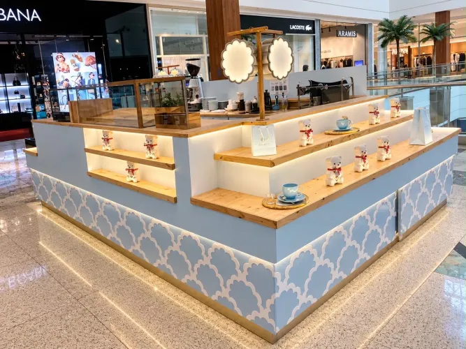 Quiosque de Shopping Completo e Equipado - Pronto para Montar