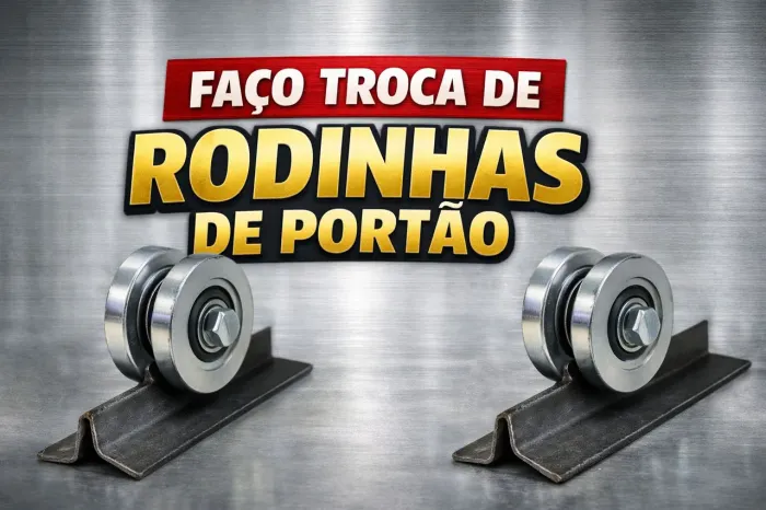 Faço reforma de portão e troca de rodinhas do portão 