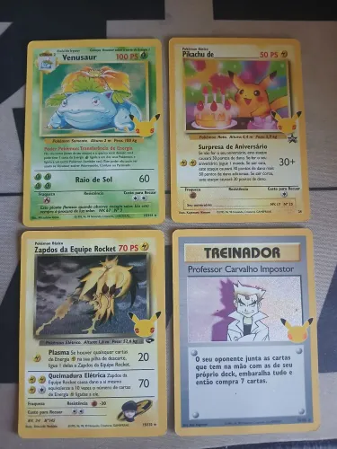 Coleção exclusiva Aniversário 25 anos pokemon!