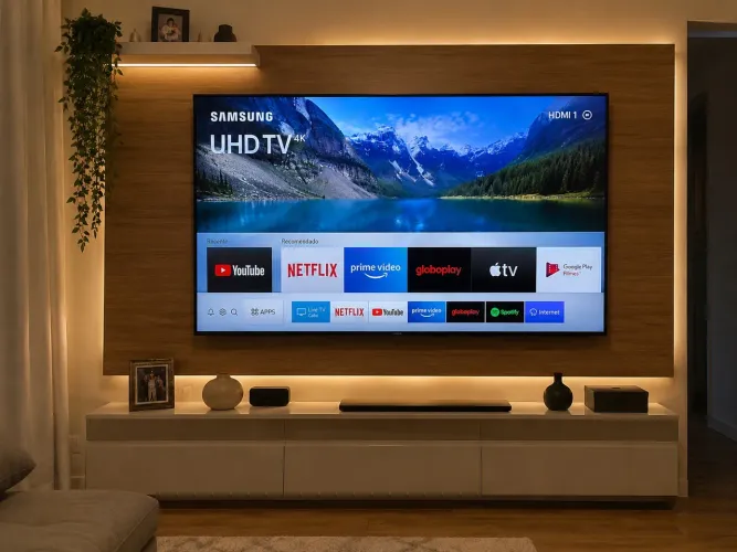 SMART TV SAMSUNG 58? 4K UHD - UN58MU6120 - PERFEITO ESTADO