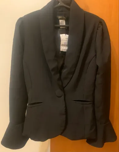 Blazer Preto Carol Dias Brand Tamanho M Novo Com Etiqueta - Manga Flare