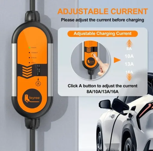 Carregador Portátil Feyree BYD - Carro Elétrico