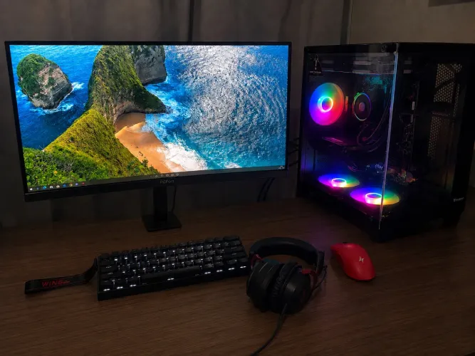 Setup gamer completo, RTX 4060, Ryzen 5 5600GT, 32gb de RAM, 1tb SSD, monitor 280hz