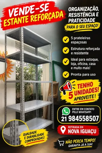 ESTANTE DE FERRO REFORÇADA