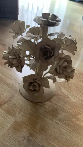 Suporte de ferro feito à mão off white