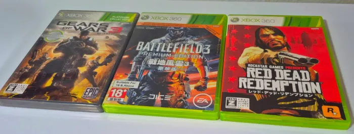 Vendo 3 jogos de Xbox 360 japonês funciona somente em Xbox da versão japonesa leia o anunc