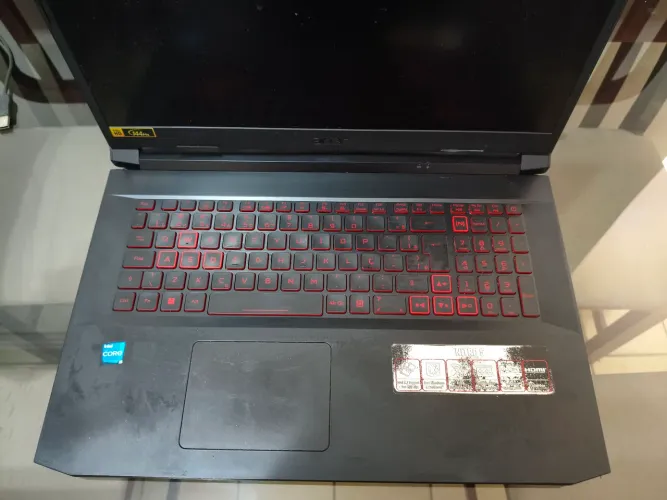 Carcaça + Teclado e Touchpad Acer Nitro 5 An517-54-59kr, 17 polegadas