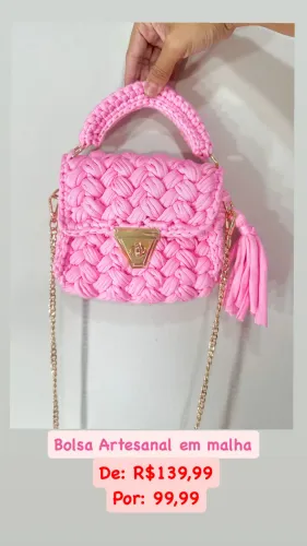 Bolsa de malha Alice - nova! 