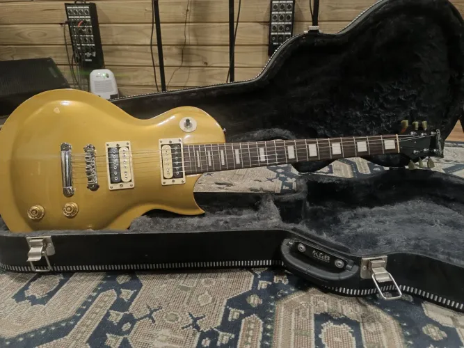 Walczak Lespaul Goldtop com Case e Upgrades