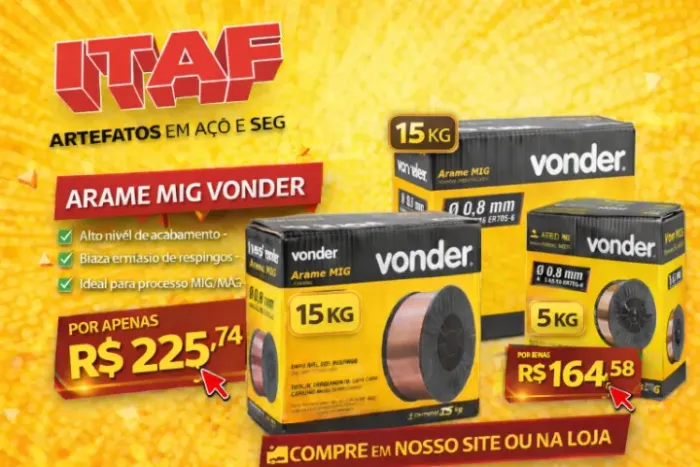  ARAME MIG VONDER Ø 0,8 mm 