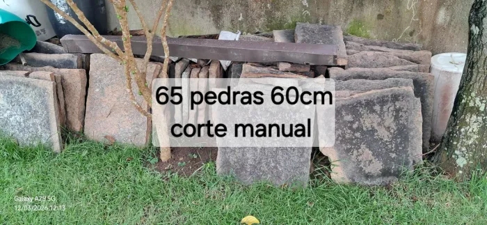 Pedras 60x60 corte manual