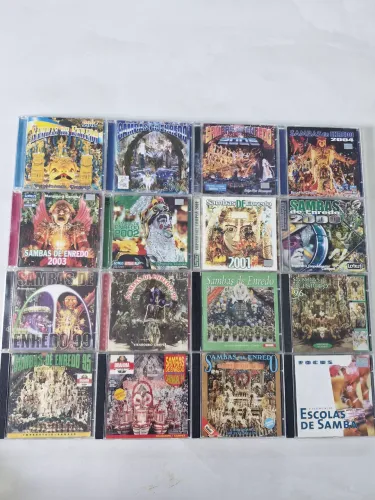 CD s Sambas Enredo do Rio de Janeiro - Raridade 16 CDs de 1993 a 2007