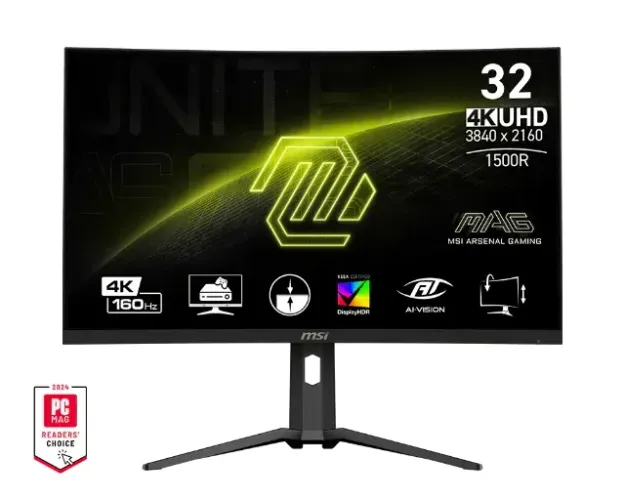 Monitor Gamer Curvo 32 4K MSI MAG 321CUP - 160Hz 1ms HDR400 HDMI 2.1 (Com NF)