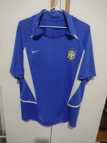 Camiseta seleção brasileira 2002 detalhes nas fotos tamanho G