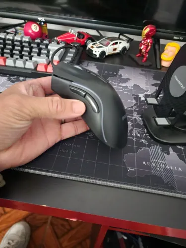 mouse gamer pcyes novo, mousepad, teclado rgb 
