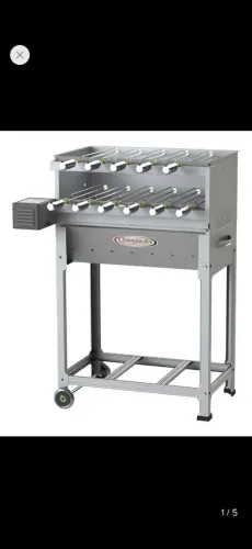 CHChurrasqueira Itagrill Plus 11 Espetos Inox C/ Caçamba Luxo Cor Cinza 110V 220V (Bivolt)