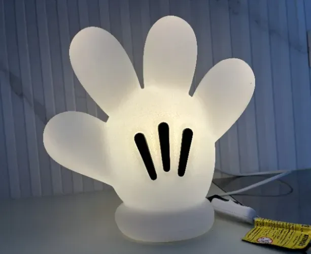 Linda e Divertida Luminária Luva do Mickey - bivolt - Usare design