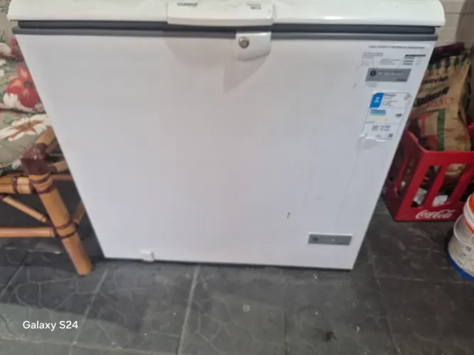 Freezer e Refrigerador Horizontal CHA31 Consul Com 309 Litros e 1 Porta Branco