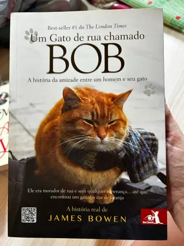 Livro Um Gato de Rua chamado BOB