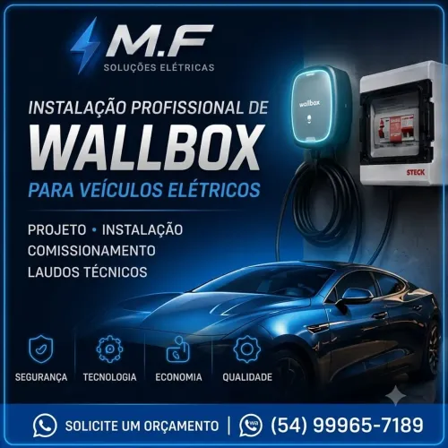 Instalação Profissional de Wallbox e Carregadores Elétricos