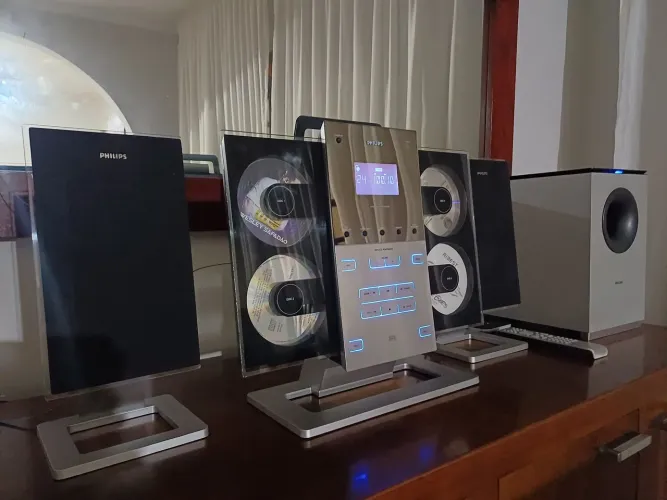 $$ MINI SYSTEM PHILIPS MCM 299 $$ relíquia $$