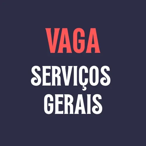 Auxiliar de Serviços Gerais