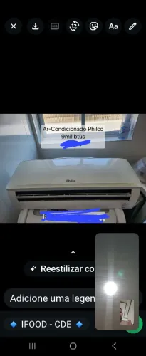 Ar condicionado 9 bts. Pouquíssimo uso marca Electrolux por apenas 800 entrega imediata