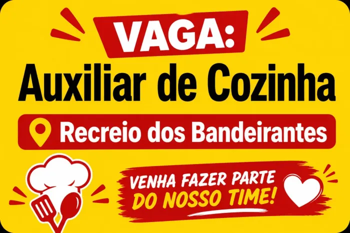 Auxiliar de Cozinha - Recreio dos Bandeirantes